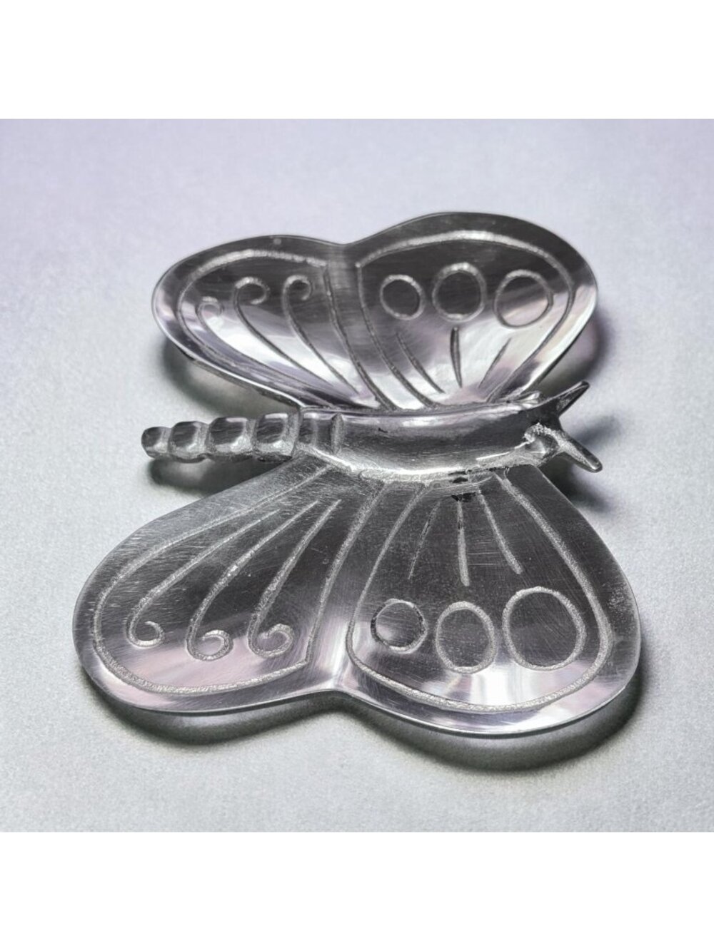 Cast Metal Butterfly Trinket Dish